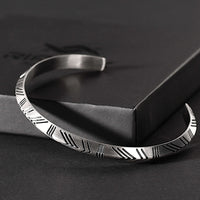 Jaxon – Engraved Stainless Steel Cuff