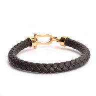 Mustang - 8mm Nappa leather bracelet in dark brown