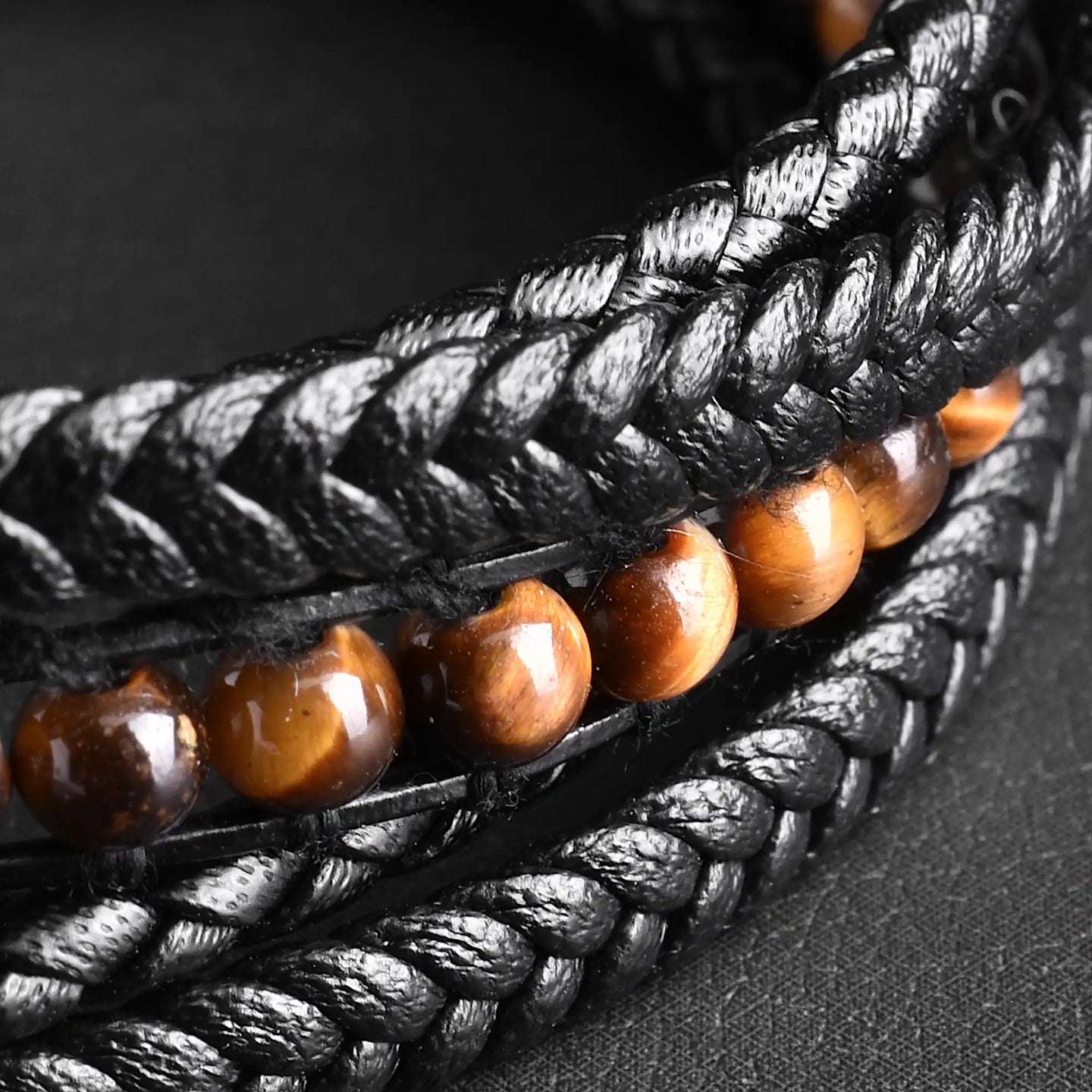 Aurum — Yellow Tiger Eye Multi-Layer Bracelet