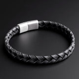 Baxter – Black Braided Leather