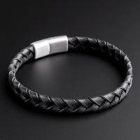 Baxter – Black Braided Leather
