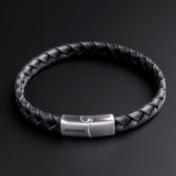 Baxter – Black Braided Leather