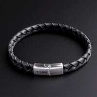 Baxter – Black Braided Leather