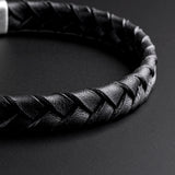 Baxter – Black Braided Leather