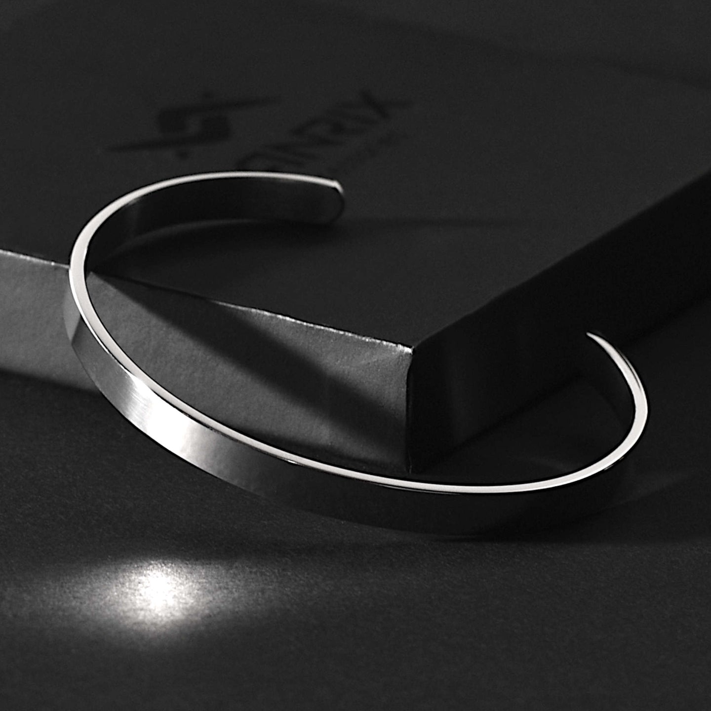 Blake – Matte Silver Stainless Steel Cuff