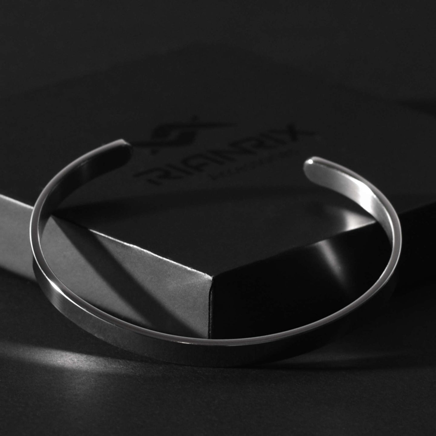 Blake – Matte Silver Stainless Steel Cuff