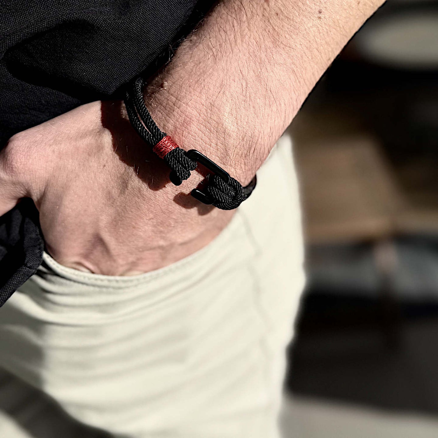 Blaze - Milan Rope Bracelet in Black