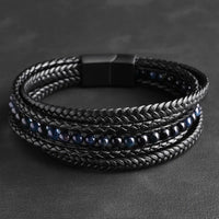 Blueeye — Blue Tiger Eye Multi-Layer Bracelet