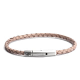 Charles - 4mm bolo genuine leather bracelet in antique grey