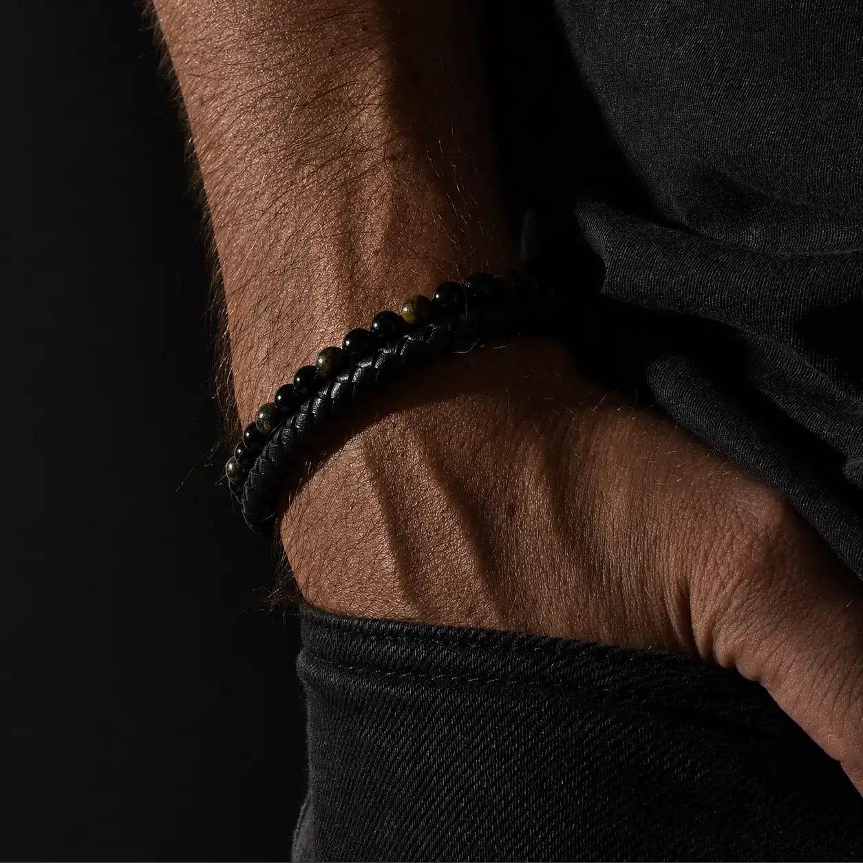 The Drakar Set – Men’s Bracelet Bundle (Triple Leather)