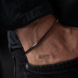 Flint — 3mm Gunmetal Box Chain Bracelet