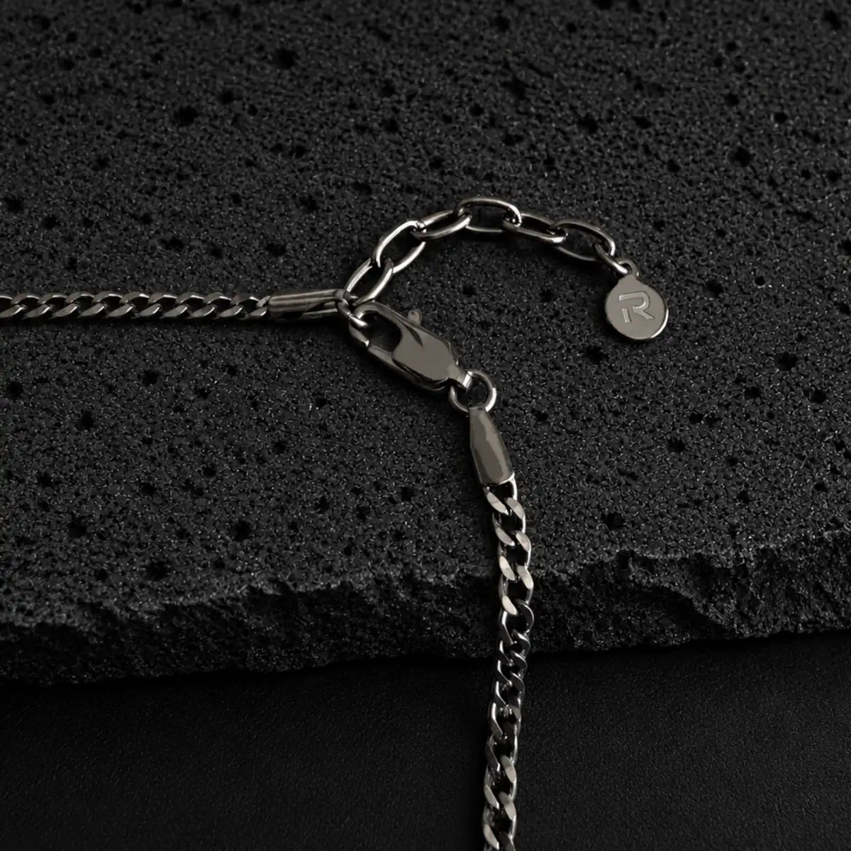 Forge — 3mm Black Curb Chain