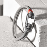 Greyson - Milan Rope Bracelet in Steel Grey