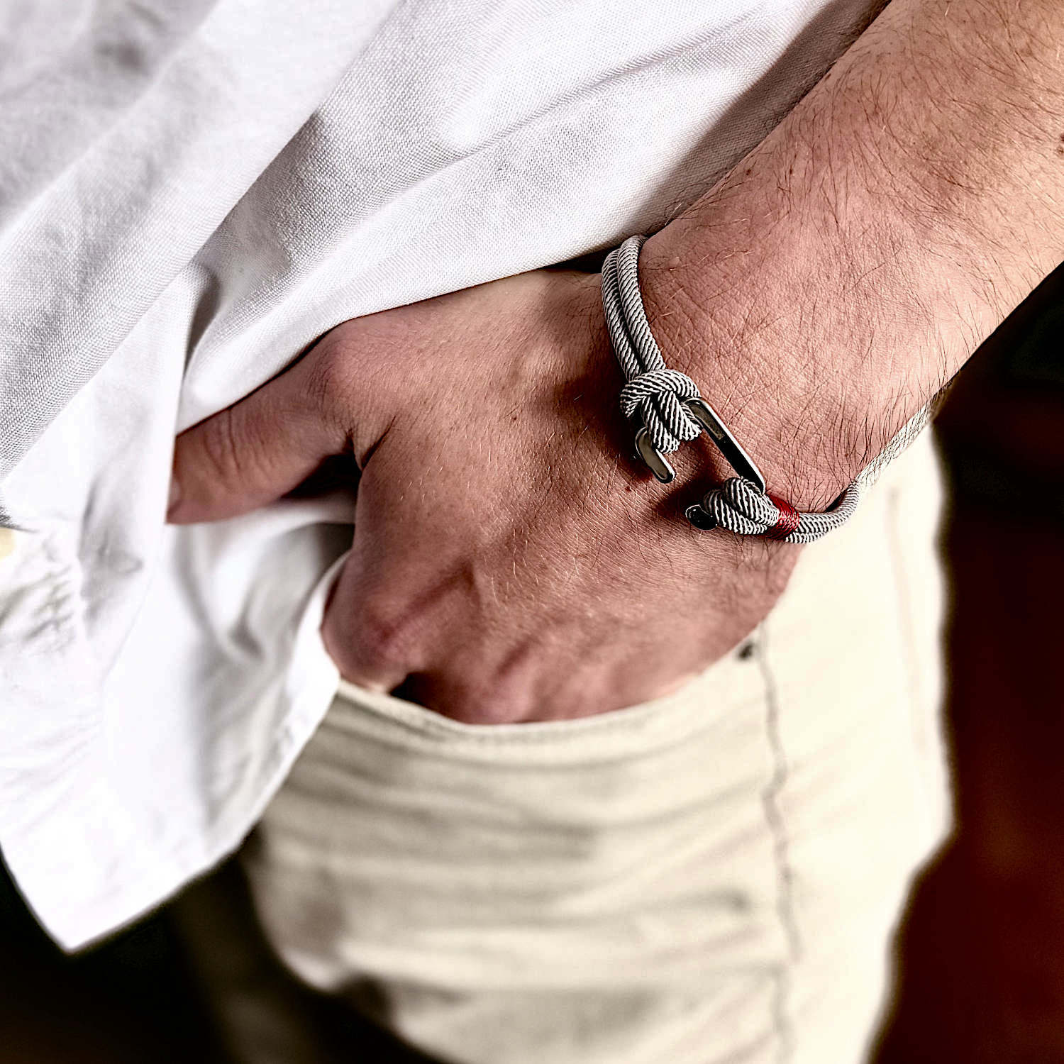 Greyson - Milan Rope Bracelet in Steel Grey