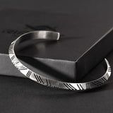 Jaxon – Engraved Stainless Steel Cuff