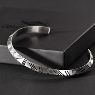 Jaxon – Engraved Stainless Steel Cuff