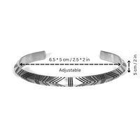 Jaxon – Engraved Stainless Steel Cuff
