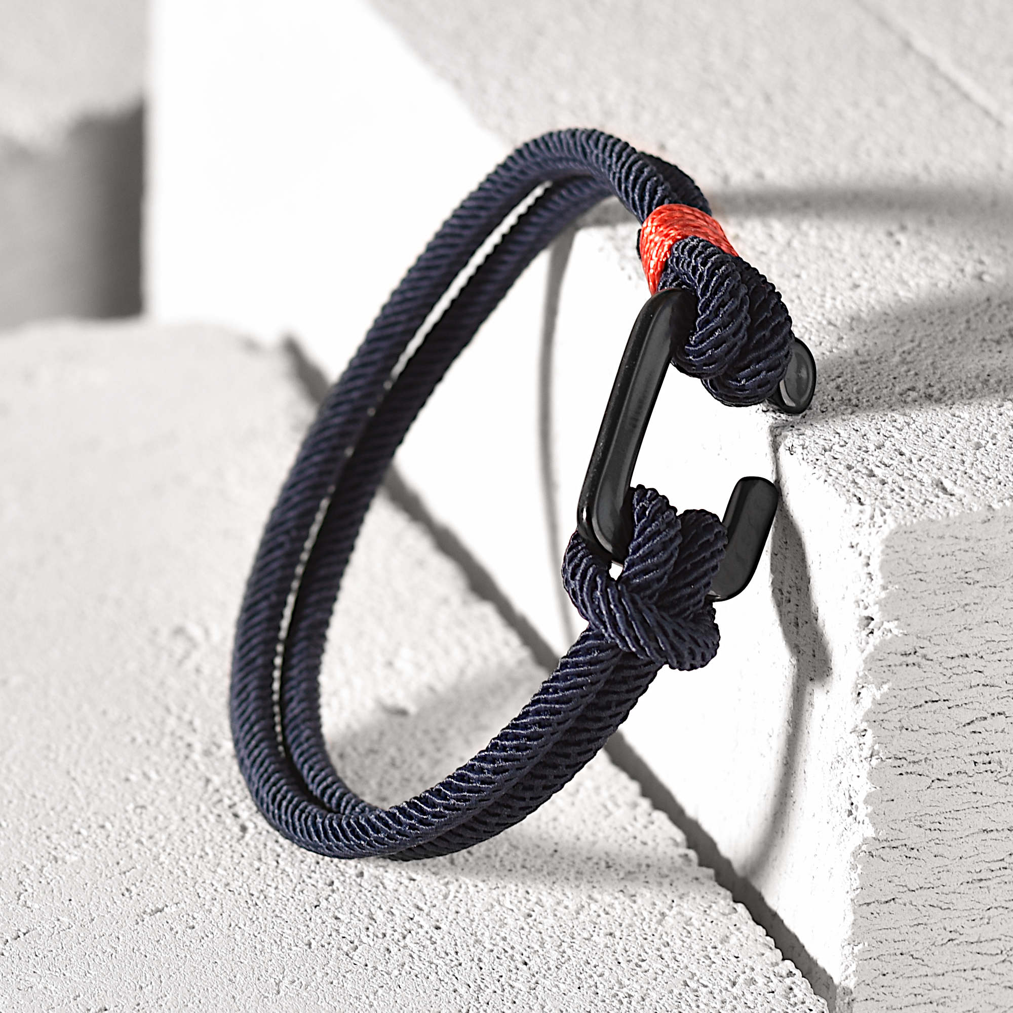 Jett - Milan Rope Bracelet in Dark Blue