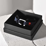 Jett - Milan Rope Bracelet in Dark Blue