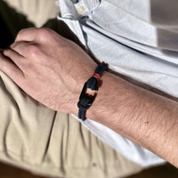 Jett - Milan Rope Bracelet in Dark Blue