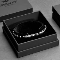 Kael - Black Magnet & Onyx Bead Bracelet