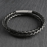 Lennox – 4mm Super Soft Nappa Bracelet (Classic Black)