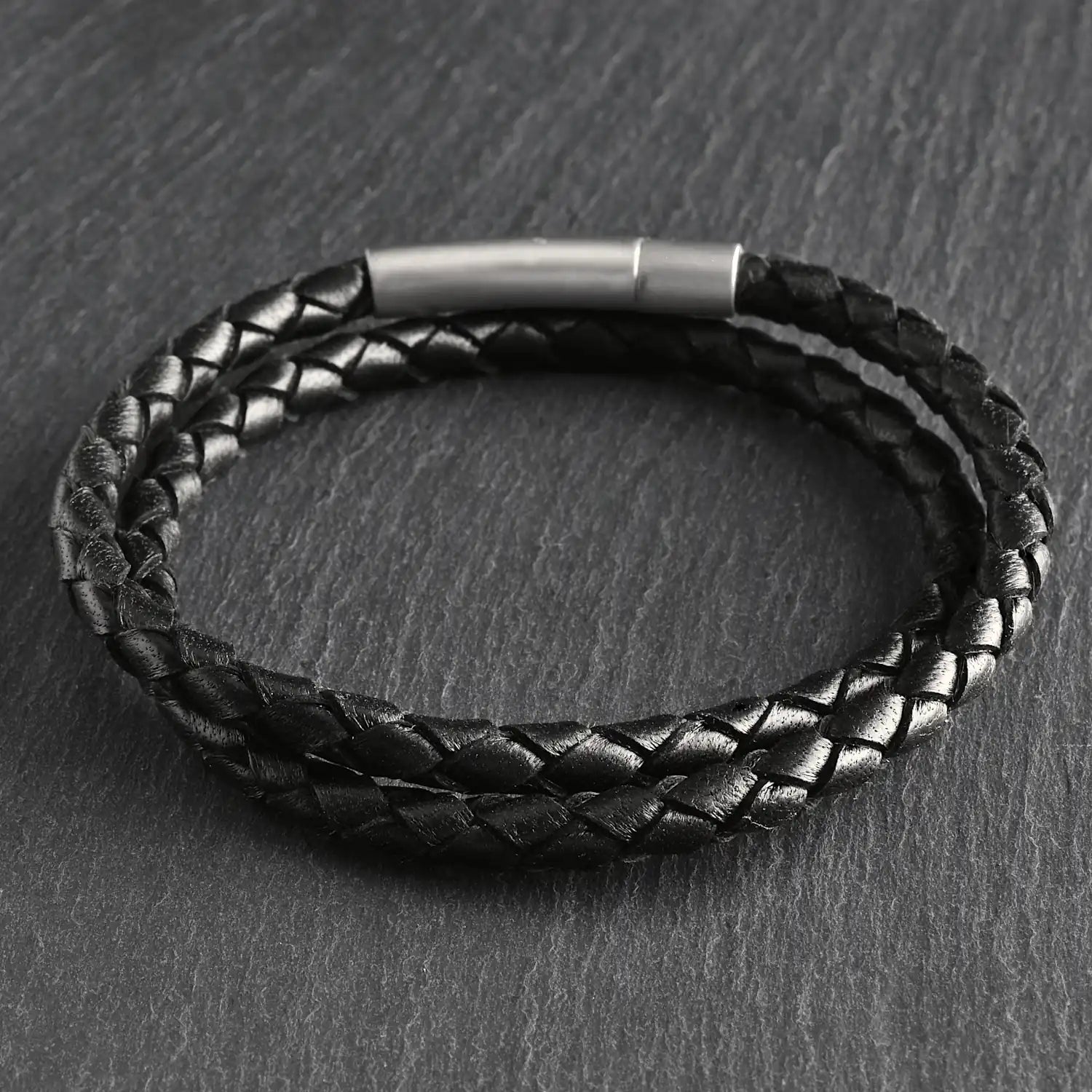 Lennox – 4mm Super Soft Nappa Bracelet (Classic Black)