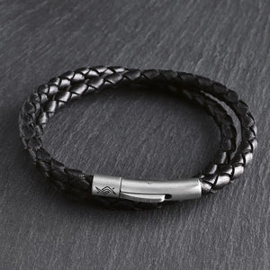 Lennox – Classic Black 4mm Super Soft Nappa Bracelet