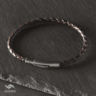 Liam - 4mm bolo genuine leather bracelet in dark brown