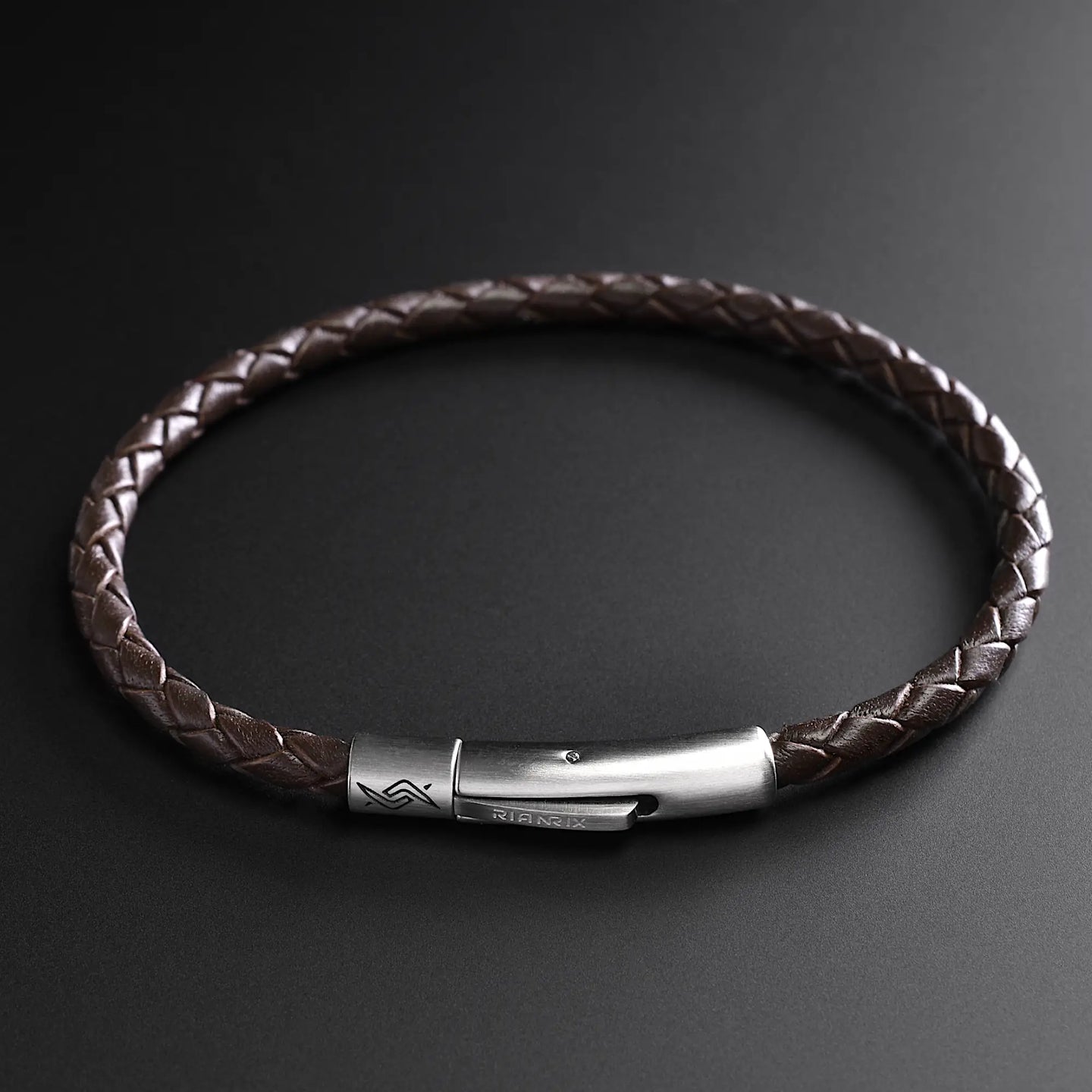 Liam - 4mm Leather Bolo Bracelet (dark brown)
