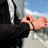 Mars - 4mm doube-layer Milan rope bracelet in wine red