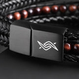 Matt — Red Tiger Eye Multi-Layer Bracelet