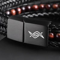 Matt — Red Tiger Eye Multi-Layer Bracelet