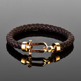 Mustang - 8mm Nappa leather bracelet in dark brown