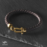 Mustang - 8mm Nappa leather bracelet in dark brown