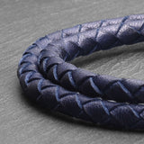 Navarre - 4mm super soft Nappa leather bracelet in dark blue