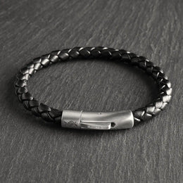 Nightfall - 6mm Nappa Leather Bracelet (Classic Black)