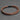 Orion - 3mm genuine leather bracelet in brown metallic