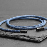 Oris - 3mm triple-layer Milan rope bracelet in light blue