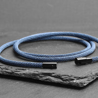 Oris - 3mm triple-layer Milan rope bracelet in light blue