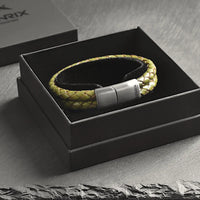 Ranger – 6mm Premium Double-Layer Leather Bracelet (olive green)
