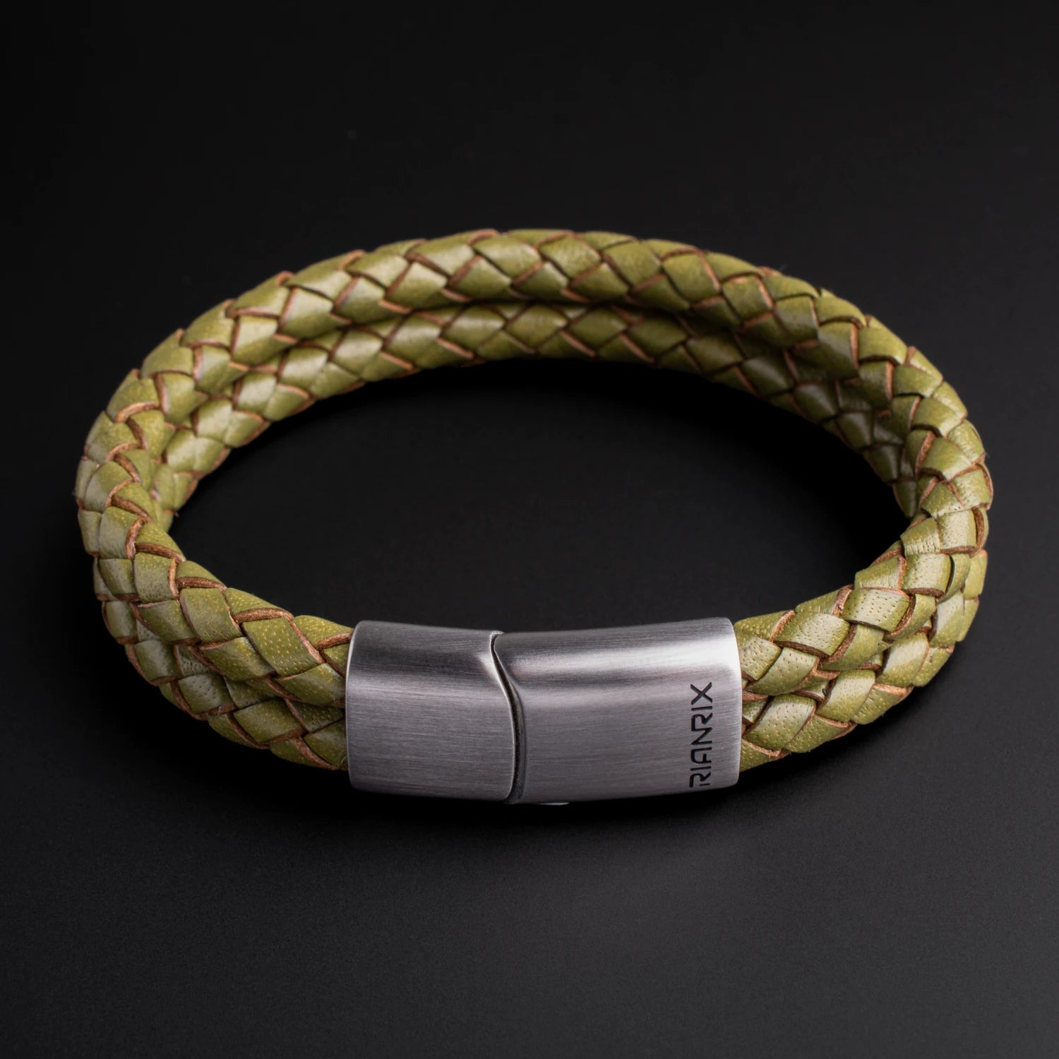 Rhys – 6mm Black Leather Bracelet
