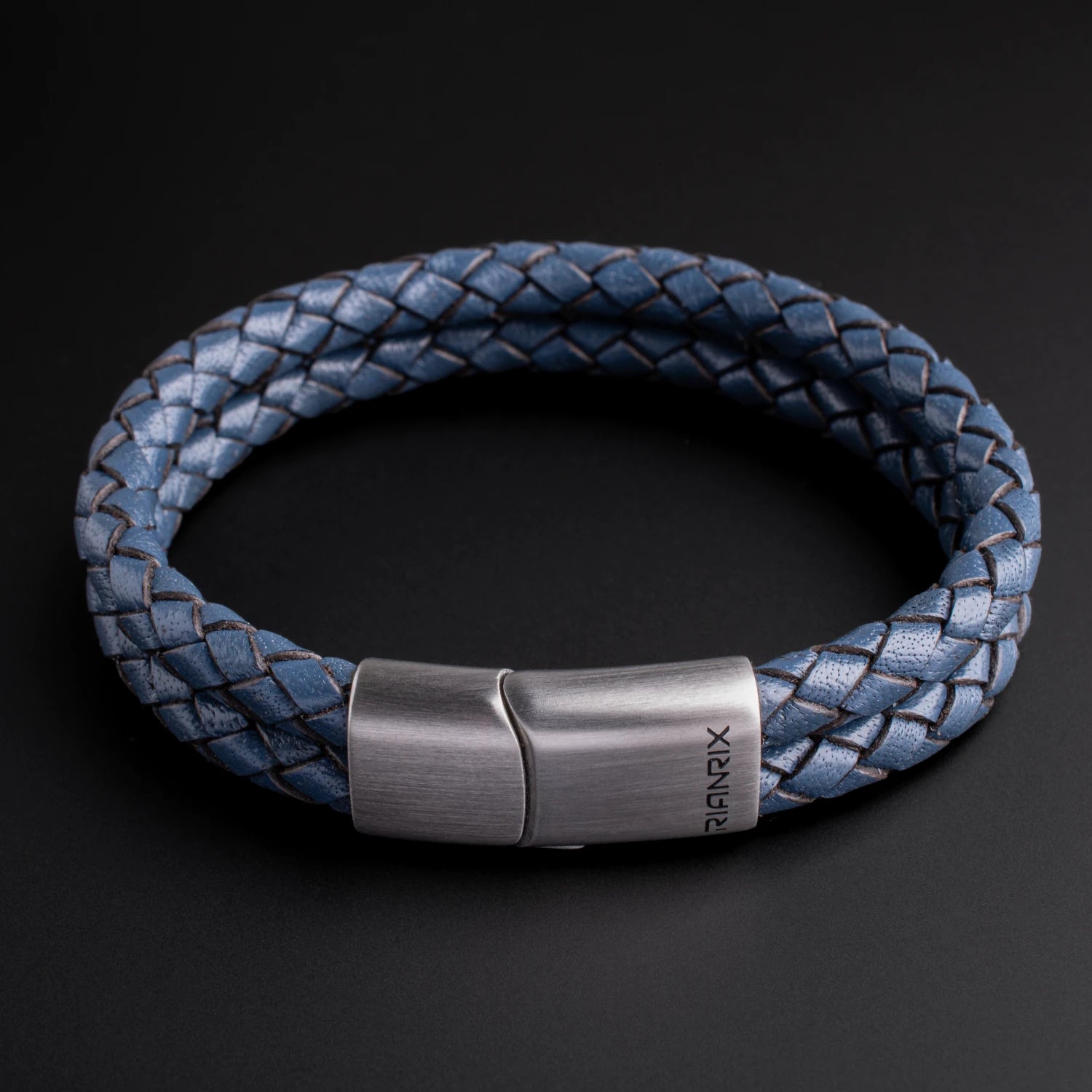 Rhys – 6mm Black Leather Bracelet