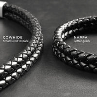 Rhys – 6mm Black Leather Bracelet