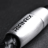 Onyx — Leather Bracelet with Onyx Stone
