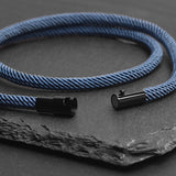 Blaise - 4mm doube-layer Milan rope bracelet in blue