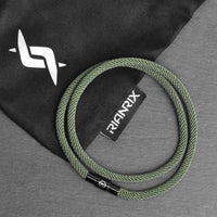 Rowen - 4mm doube-layer Milan rope bracelet in moss green