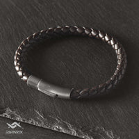 Sepia - 6mm Nappa leather bracelet in dark brown