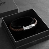 Sepia - 6mm Nappa leather bracelet in dark brown