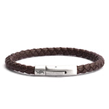 Sepia - 6mm Nappa leather bracelet in dark brown